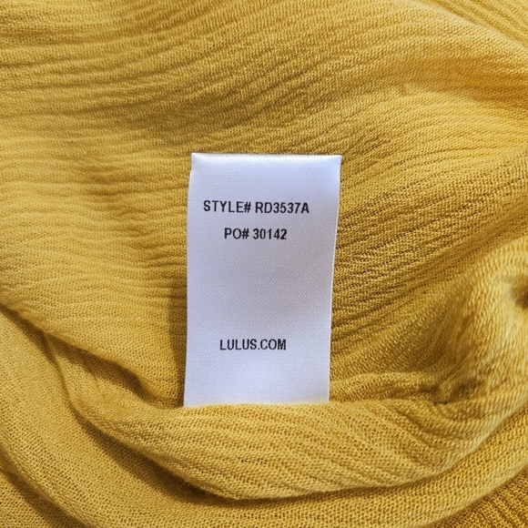 Lulus Much Obliged Golden Yellow Wrap Maxi Dress - Picture 8 of 8